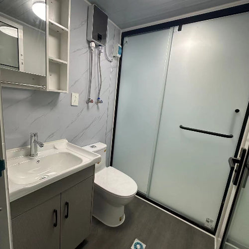 Cheap Prefabricated Tiny House Portable Home 20 Foot Office Living 2 Bedroom Expandable White Container Houses Foldable