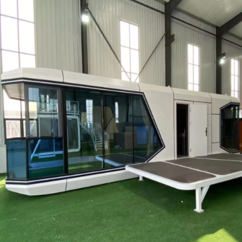20ft Luxury Expandable Cpasule Home – Modern Prefabricated House with 2 Bedrooms, 1 Kitchen, and 1 Bathroom – Stylish,and Fully Functional Living Space