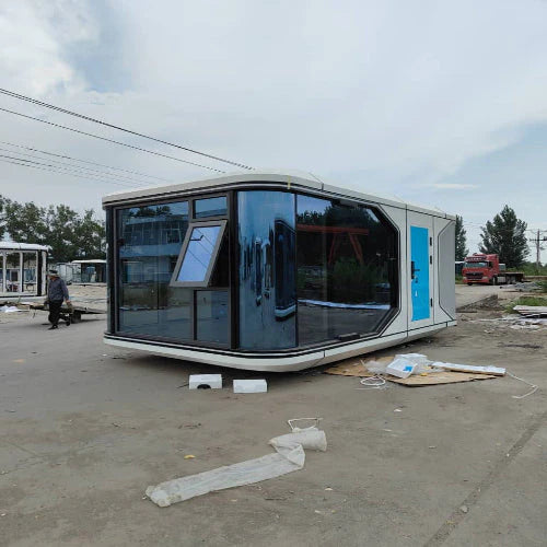 20 Ft Luxury Space Capsule House 1 Bedroom Kitchen Bathroom And Shower LCD Projector Installed