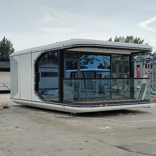 20 Ft Luxury Space Capsule House 1 Bedroom Kitchen Bathroom And Shower LCD Projector Installed